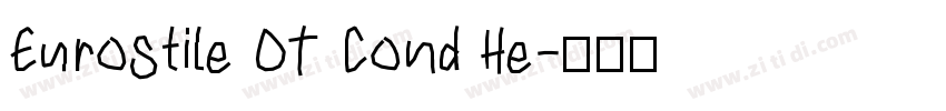 Eurostile OT Cond He字体转换